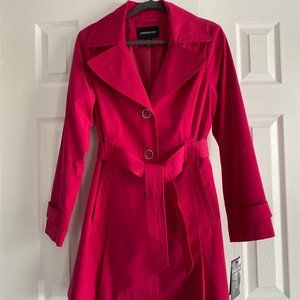Fuscia Pink London Fog Trench Coat